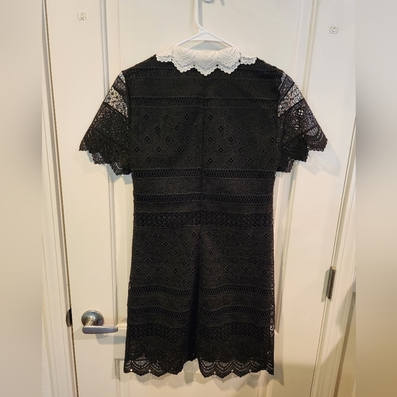 Zara Woman Lace Crochet Guipuire Dress Size Small - Picture 7 of 9